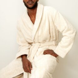 Bo Weevil Bathrobe - natural white