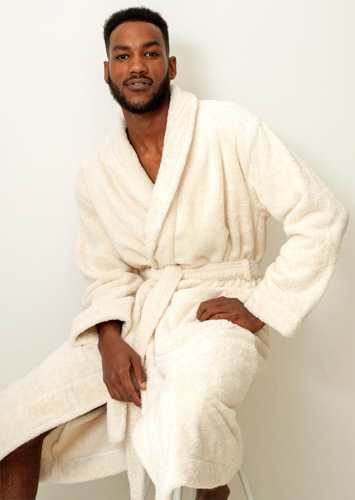 Bo Weevil Bathrobe - natural white