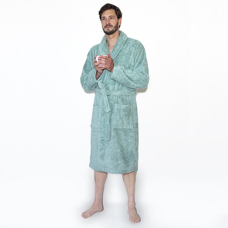 Bo Weevil Bathrobe - mineral green - size S-XL - Image 2
