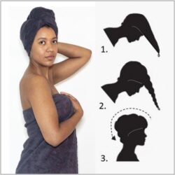Bo Weevil Hair towel 70x25cm - mineral green - 995045 - Image 4