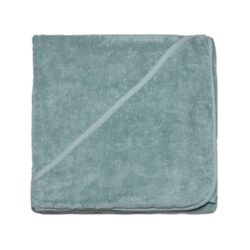 Alternative view of Bo Weevil Baby towel with hood 90x90cm - mineral green - 981145