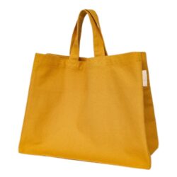 Canvas handbag (36x28x15cm) - golden yellow - GOTS - 933020