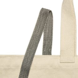 Bo Weevil Woven tape - black/white - 25 mm made of 100% organic cotton - 006125