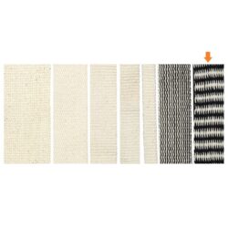 Alternative view of Bo Weevil Woven tape - black/white zigzag pattern - 25 mm made of organic cotton - 006225