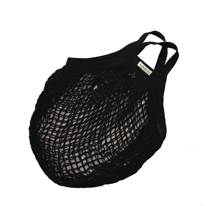 Bo Weevil Net bag with short handles- black 901002