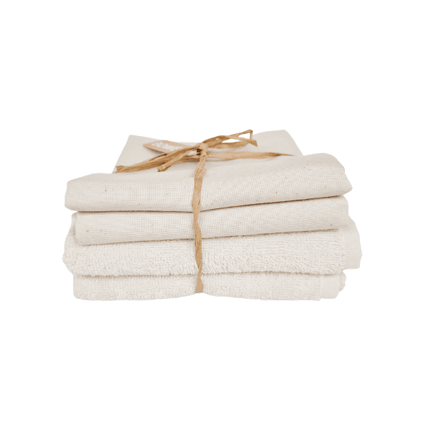 Bo Weevil Set of 2 tea towels and 1 kitchen towel - unbleached ORGANIC - 490500