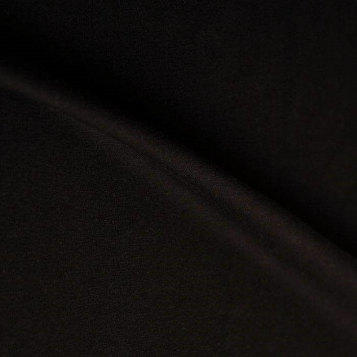 Bo Weevil Single jersey stretch 40/1 - black - GOTS - 709002