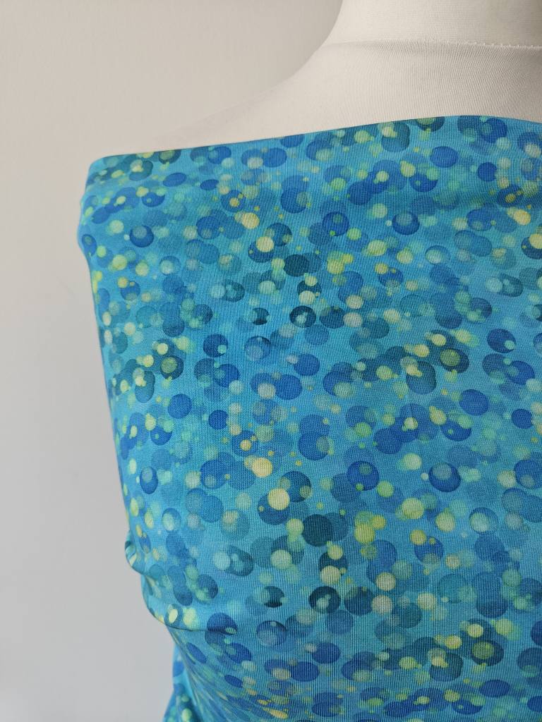 Hazeltjes Teeming Ocean Bokeh, organic jersey - Image 2