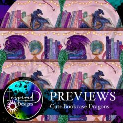 Alternative view of Pre-order Hazeltjes  Cute Bookcase Dragon pink organic jersey